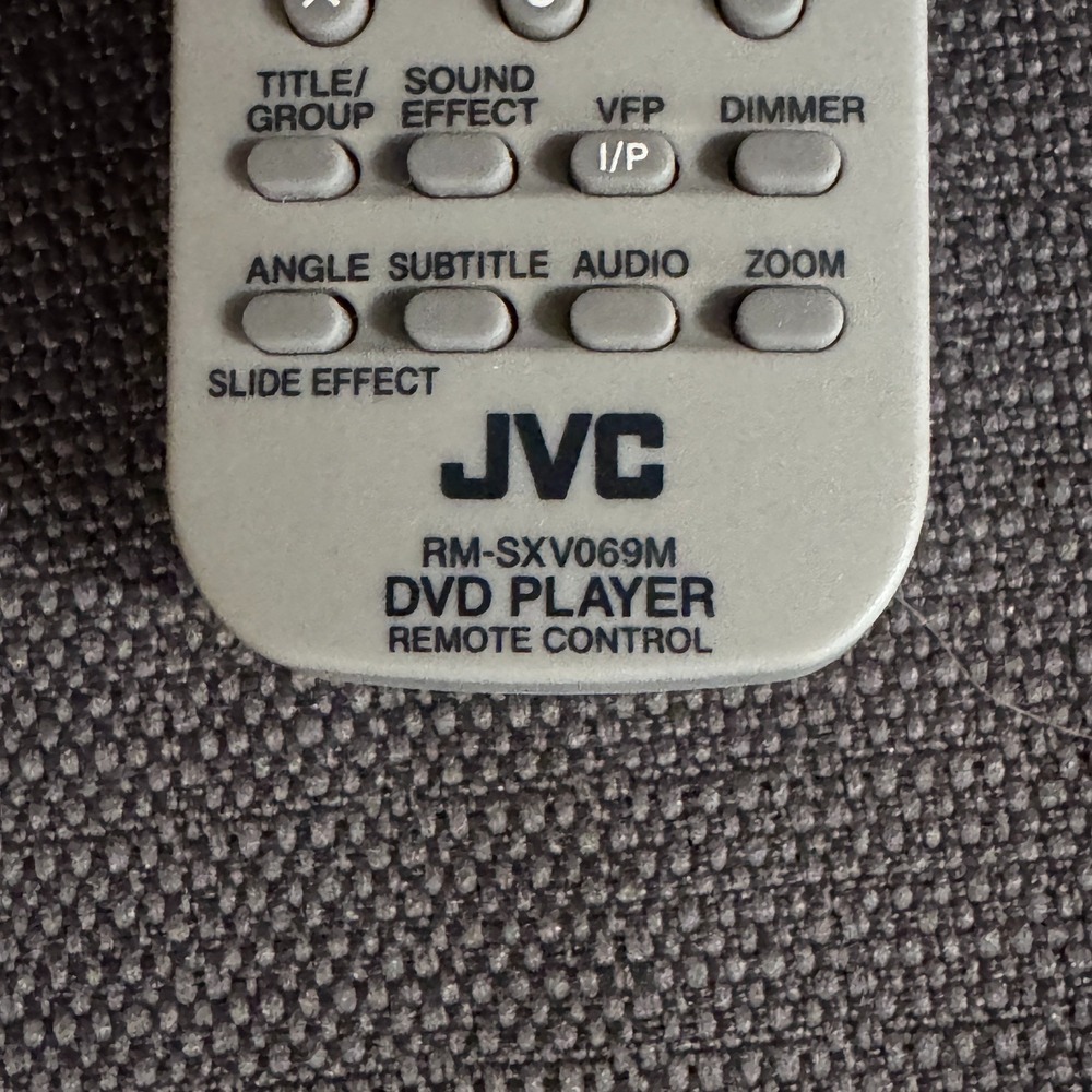 JVC DVD Player OEM Replacement Remote Control RM-SXV069M Pre-Owned - Picture 2 of 4